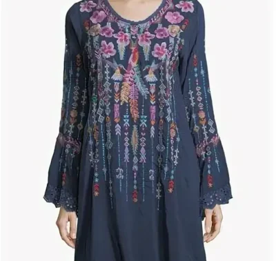 Embroidered Ankara Blouse